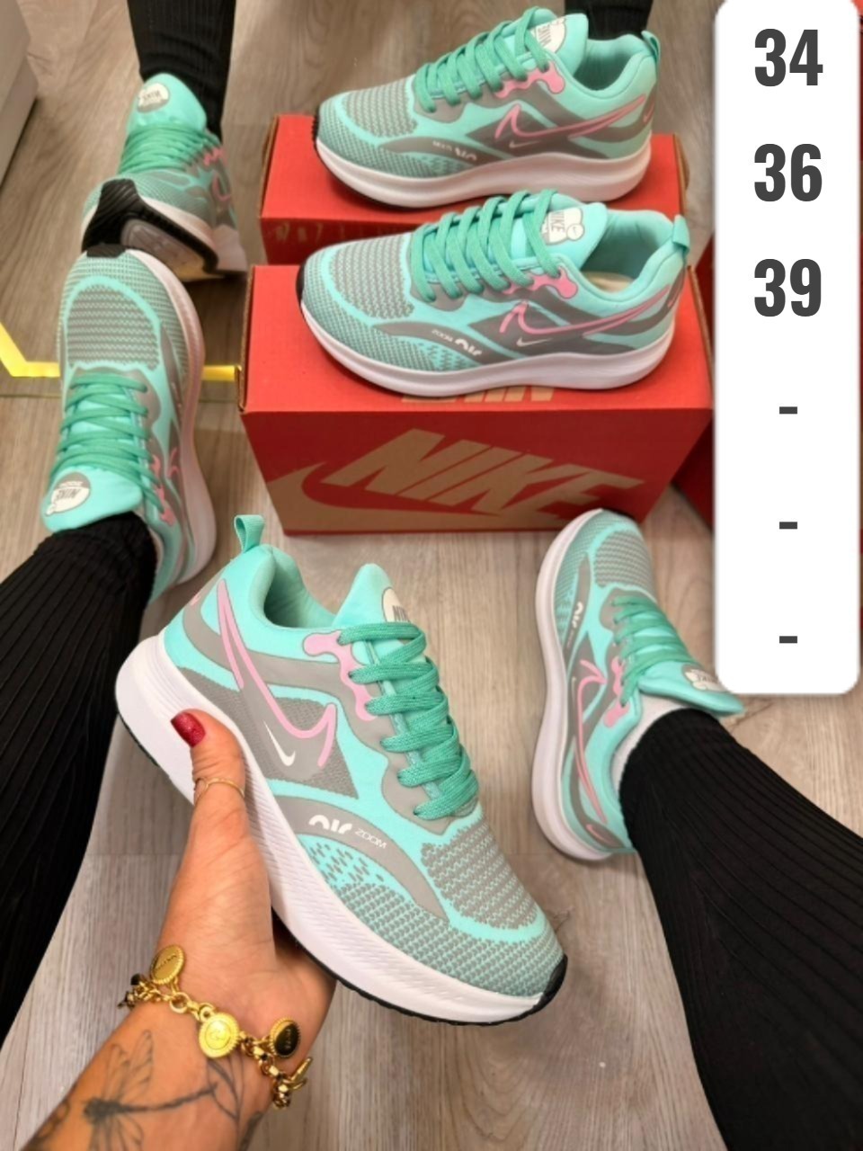 Air Move Tiffany na cor Verde Tiffany