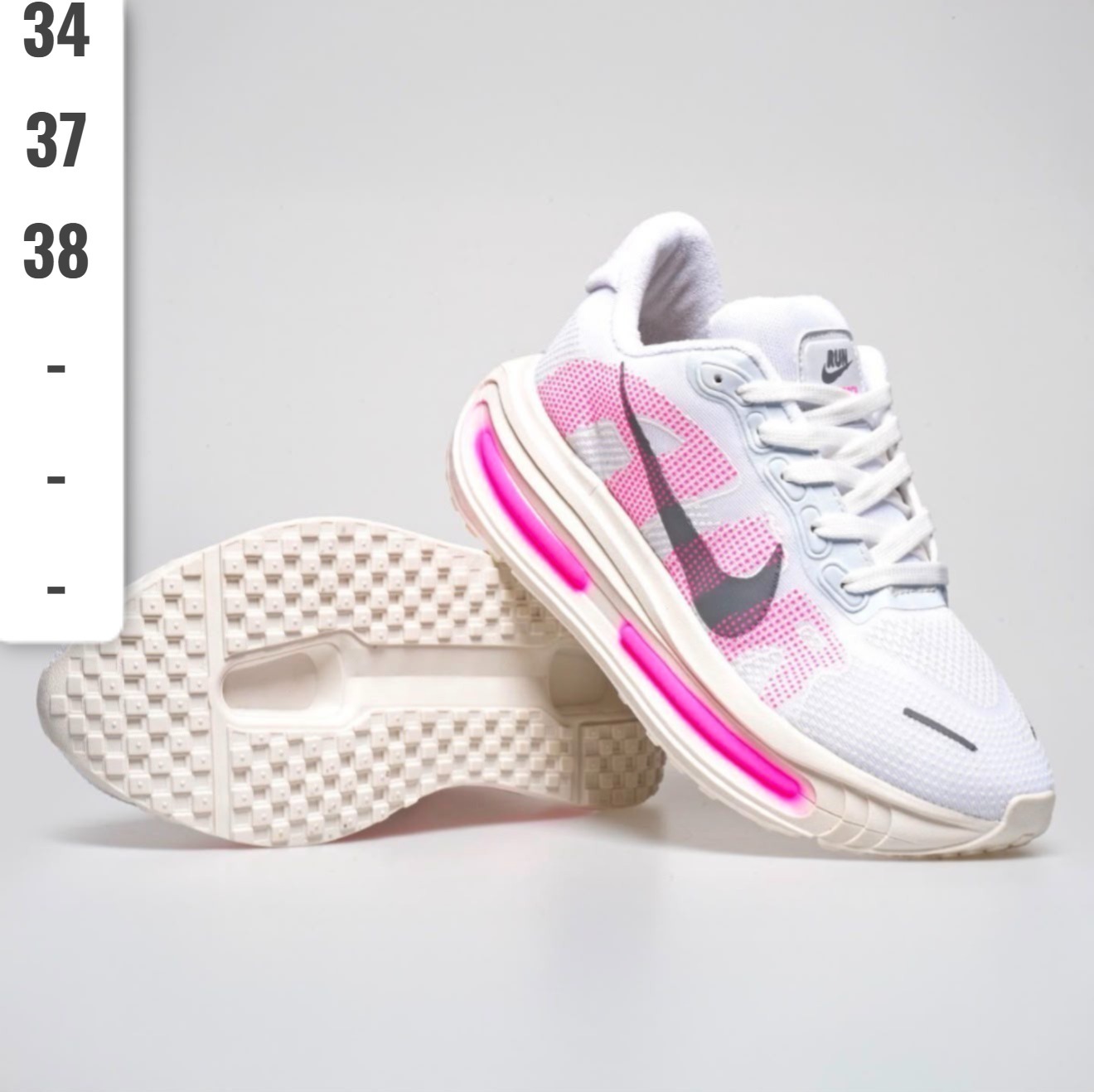 Air Bolha Pink na cor Branco e Pink