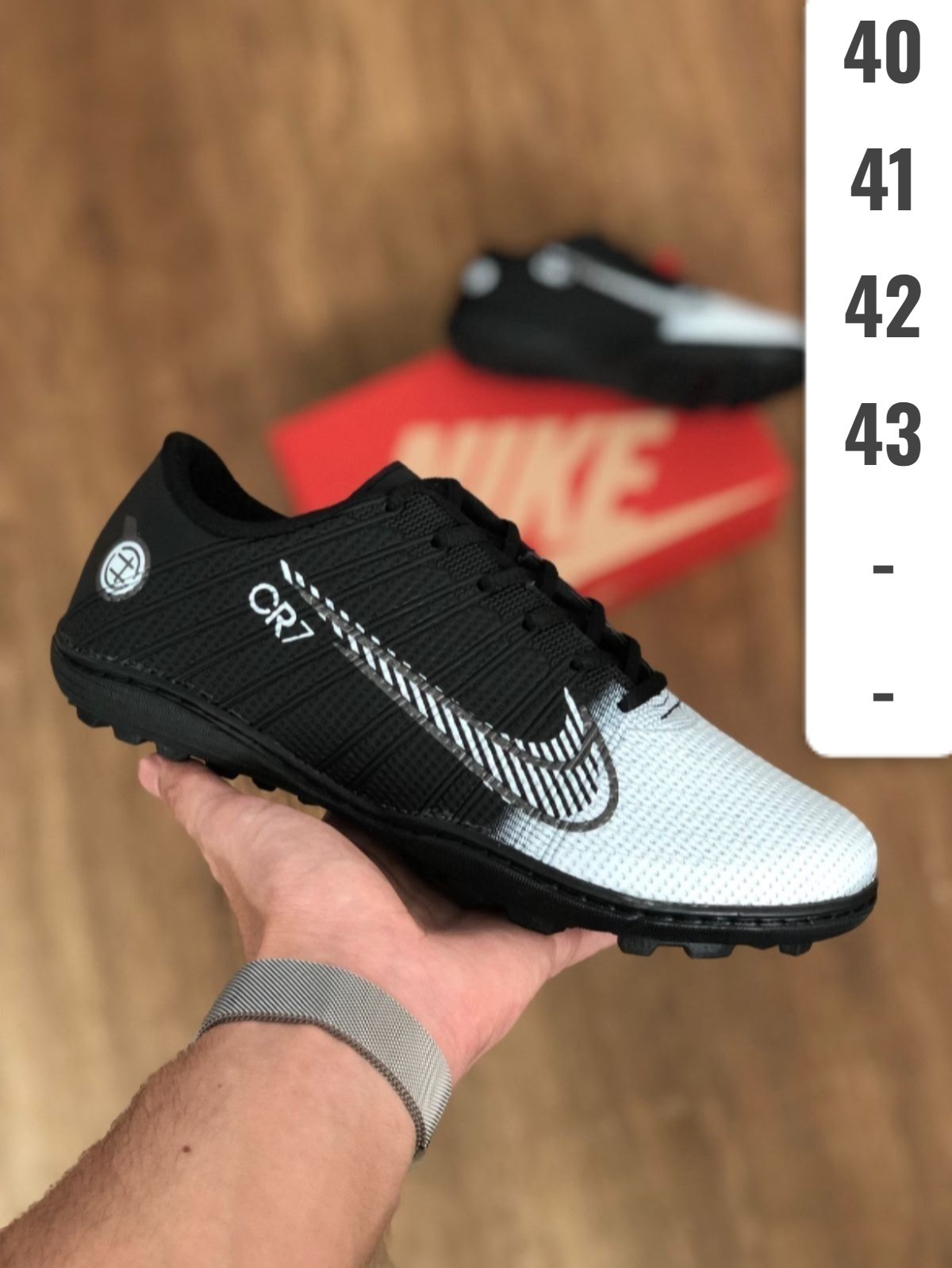 Society CR7 na cor Preto e Branco